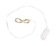 Rayher 69137000 Micro cadena de luz LED con alambre, 220 cm, 20 luces, S