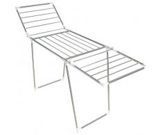Wenko 3774014100 Tendedero Profi Plus - con Juego de Accesorios, Longitud de Secado 15 m, Plegable, Acero INOX, 196 x 90 x 63 cm, Plata Mate