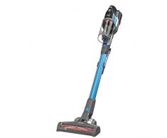 Black+Decker BHFEV362D-QW - Aspirador de Escoba Powerseries sin Cables, 45 Airwatts 36 V-2 Ah-Bol 750 ml, Base de Carga con Boquilla Especial para Polvo, Color Azul