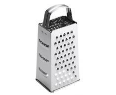 Fiskars Rallador, 4 caras, Acero inoxidable, Altura: 23 cm, Essential, Plateado, 1065589