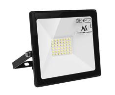 Maclean MCE520 CW Proyector LED Proyector impermeable P65 Luz de iluminaciÃ³n exterior Delgado Premium Blanco frÃ­o Blanco neutro Blanco calido Clase energÃ©tica A + (Blanco cÃ¡lido 3000k, 30 W)
