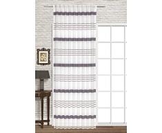 Startex Cortina, poliéster, Blanco/Lila, 140 x 245 cm