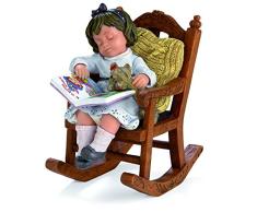 Nadal Figura Decorativa en la Mecedora de la Abuela, Multicolor, 12.00x9.00x14.50 cm
