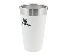Stanley Adventure Stacking Beer Pint 0.47L Polar White â Termo Mantiene la Cerveza FrÃa 4 horas - Jarra Cerveza Acero Inoxidable - Aislamiento al VacÃo de Doble Pared - Apta Para Lavavajillas