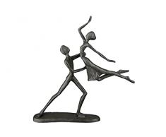 Casablanca modernes Design Figura de Escultura de Hierro para Pareja de Danza con Figura de elevaciÃ³n, Altura 17,5 cm