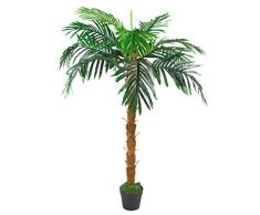 Leaf Hoja 130cm Princesa Artificial Palmera Natural, Tronco marrón