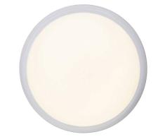 BRILLIANT lamp Vigor LED aplique y plafÃ³n 33cm blanco/blanco cÃ¡lido |Â 1x LED de 15W integrado, (1565lm, 3000K) |Â Escala A ++ a E |Â Flujo luminoso: 850 lÃºmenes