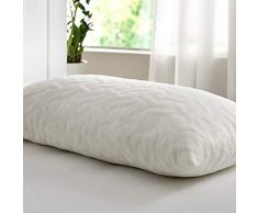Pikolin Home - Almohada ViscoelÃ¡stica de Copos Aloe Vera 90x40 cm Muy Confortable, Suave, Firmeza Alta, para dormir de lado