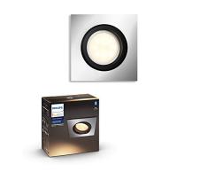 Philips Hue â Lámpara inteligente, Hue Milliskin, Foco Empotrable LED Inteligente, Luz Blanca de Cálida a FrÃa, Compatible con Alexa y Google Home, Color Aluminio