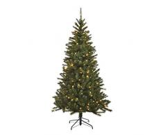 Black Box Trees 383017 - Árbol de Navidad Artificial (con Luces led, 215 cm 117 cm, 240 Luces, 767 Ramas), Color Verde