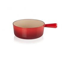 Le Creuset Cazo fondue de hierro fundido, 24 cm, Cereza, 20007240602460