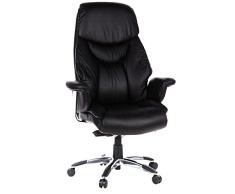 hjh OFFICE 608210 XXL Silla ejecutiva Prado Piel sintÃ©tica Negro, Confortable SillÃ³n de Oficina Buen Acolchado