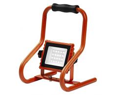 LEDVANCE Worklight LED recargable - Foco de construcciÃ³n LED de 110Â° 10W con 4 horas de duraciÃ³n de la baterÃ­a, 800 lÃºmenes, 4000 K blanco frÃ­o, IP 44, cabezal de lÃ¡mpara orientable