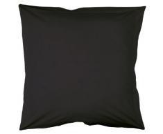 Douceur dIntÃ©rieur - 1640685, Funda De Almohada, 63 X 63 Cm, Lit Uni, Liso 57 Hilos, Negro