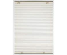 Gardinia - Estor Plisado (con ventosas, Todas Las Piezas de Montaje Incluidas, Incluye 2 rieles de Aluminio, 70Â x 130Â cm), Color Crema