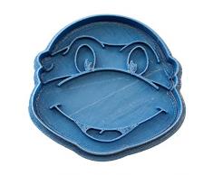 Cuticuter Tortuga Ninja Cortador de Galletas, Azul, 8x7x1.5 cm