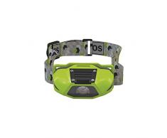 Emos S de 1456, linterna frontal 3Â W + 2LED, para 1Â x AA, plÃ¡stico, Green, 4Â x 6, 8Â x 3Â cm