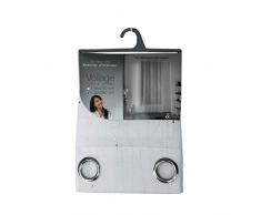 Douceur dIntÃ©rieur - Visillo con Ojales Modelo Filiane, poliÃ©ster, poliÃ©ster, Blanco, 240x140 cm