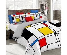 Sogni dAutore Cubierta de edredón con impresión digital de cobertura completa,250x200cm, SD66, 100 % Algodón, DOBLE