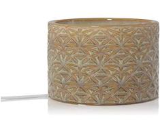 Yankee Candle Belmont Lattice - Calentador de cera (cristal, 12,8 cm), color crema