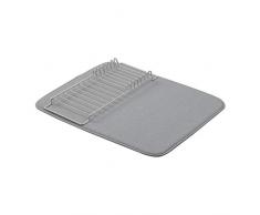 AmazonBasics - Estantería de secado, 40,6 x 47,7 cm, color carbón/negro, con 2 esterillas