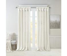 Madison Park Emilia Cortina de Ventana, 50Â x 108Â cm, Color Blanco