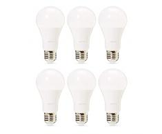 AmazonBasics Professional - Bombilla de tipo Edison LED, casquillo E27, equivalente a 100 W, blanco cálido, regulable - juego de 6