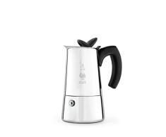 Bialetti - Musa de InducciÃ³n, Cafetera Italiana para Espressos de acero inoxidable, adecuado para todo tipo de Placas, 6 Tazas de cafÃ© (270 Ml), Plateada