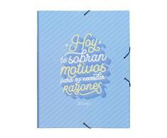 Mr. Wonderful Carpeta separadora-Hoy te sobran Motivos para, Multicolor, Talla única