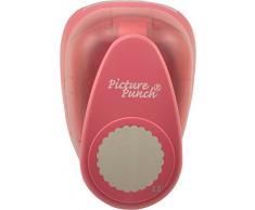 Vaessen Creative Perforadora de Papel, Circulo Festoneado, Talla XXL, Para Proyectos DIY, Scrapbooking, CreaciÃ³n de Tarjetas y MÃ¡s