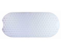 Grund SICURE - Alfombrilla para bañera (100% Caucho sintético, sin PVC, Transparente, 38 x 89 cm)
