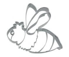 Staedter Bee Forma Cortador de Galletas, de Acero Inoxidable, Color Plateado, Acero Inoxidable, Plateado, 7 cm