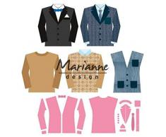 Marianne Design Troqueles para Hombre Armario, Metal, Rosa, 15 x 21 x 0,5 cm