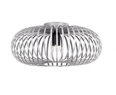 Trio Leuchten Lámpara de Techo E27, Grau Antik, 40 x 40 x 17 cm