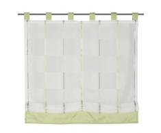 Home Fashion 79810-868 Francine - Estor, fabricado en voile, 140 x 120 cm, diseño de rayas, color verde