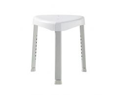 Tiger Libra Taburete de Ducha, ABS Plástico, Aluminio, Blanco, 43,9x57,6x40,8 cm