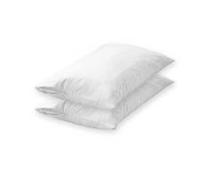 GDN | Protector de Almohada 100% AlgodÃ³n - Juego de 2 Fundas para Almohada con Cremallera 40x60 cm â AntiÃ¡caros y Transpirable