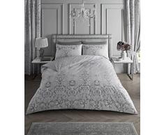 GC GAVENO CAVAILIA Funda de edredÃ³n de Cachemira Doble, Juego de Ropa de Cama Reversible Impresa, Fundas de edredÃ³n cÃ¡lidas, Gris