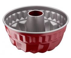 Tefal Delibake J1640214 Molde de reposterÃ­a 22 cm, forma redonda y con gran fondo, revestimiento antiadherente, fÃ¡cil desmonte, de acero al carbono, con grosor 3/10, Steel, rojo