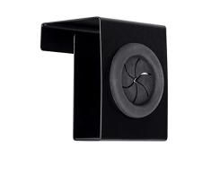 Wenko Gancho Push, gancho de cocina de calidad de acero inoxidable y color negro mate para colgar en puertas de cajones o armarios, fÃ¡cil inserciÃ³n de los paÃ±os de cocina, 5 x 6 x 4 cm