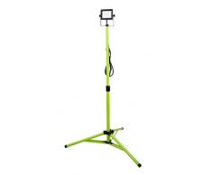 Luceco Foco de Trabajo TrÃpode 10W, Luz Portátil IP65 Impermeable, Lampara LED Portátil para Obras, Jardines, Automóviles, Garajes