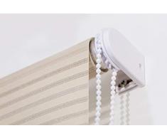 Estoralis Robert Estor Enrollable translucido Liso, PoliÃ©ster, Marfil, 110 x 190 cm