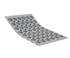 DE BUYER 1866.01 Elastomoule - Molde para reposterÃ­a (48 semiesferas pequeÃ±as, diÃ¡metro 2 cm, Silicona), Color Gris
