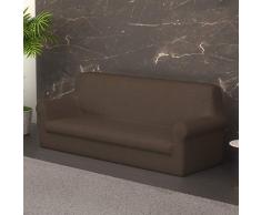 PETTI Artigiani Italiani Marrón, 4 Plazas, Funda de Sofa Elastica, 100% Made in Italy, Tela Lineal, (170 a 280 cm)