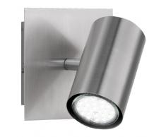 Trio Lighting Marley Lámpara de Techo con Una Luz GU10, Níquel Mate (Nickel Mat), 12 cm