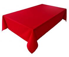 Lemos Home Mantel algodÃ³n, colecciÃ³n Concept, Color y tamaÃ±o a Elegir (Mantel â 150 x 350 cm, Rojo)