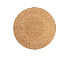 benuta Alfombra de Yute Jutta marrÃ³n Claro, diÃ¡metro de 120 cm, Redonda, 4053894838750