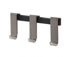 Tiger Gancho Rack Basic para el Panel de Ducha de Vidrio 6-8 mm, Acero Inoxidable Cepillado