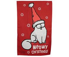 Puckator Torchon de Cuisine de NoÃ«l SimonÂ´s Cat-Chat PaÃ±os y Toallas de Cocina, Multicolor, Ãºnico