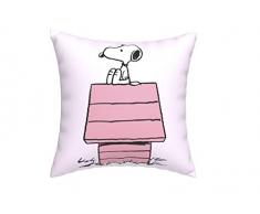 Snoopy - CojÃ­n Caseta Rosa, con DiseÃ±o Divertido, Almohada, DecoraciÃ³n, Dimensiones 35 x 11 x 35 cm, Color Rosa , Producto Oficial (CyP Brands)